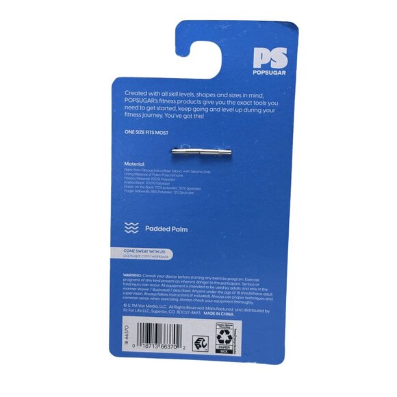 Popsugar Micro Fitness Gloves Multi Blue - Picture 4 of 9